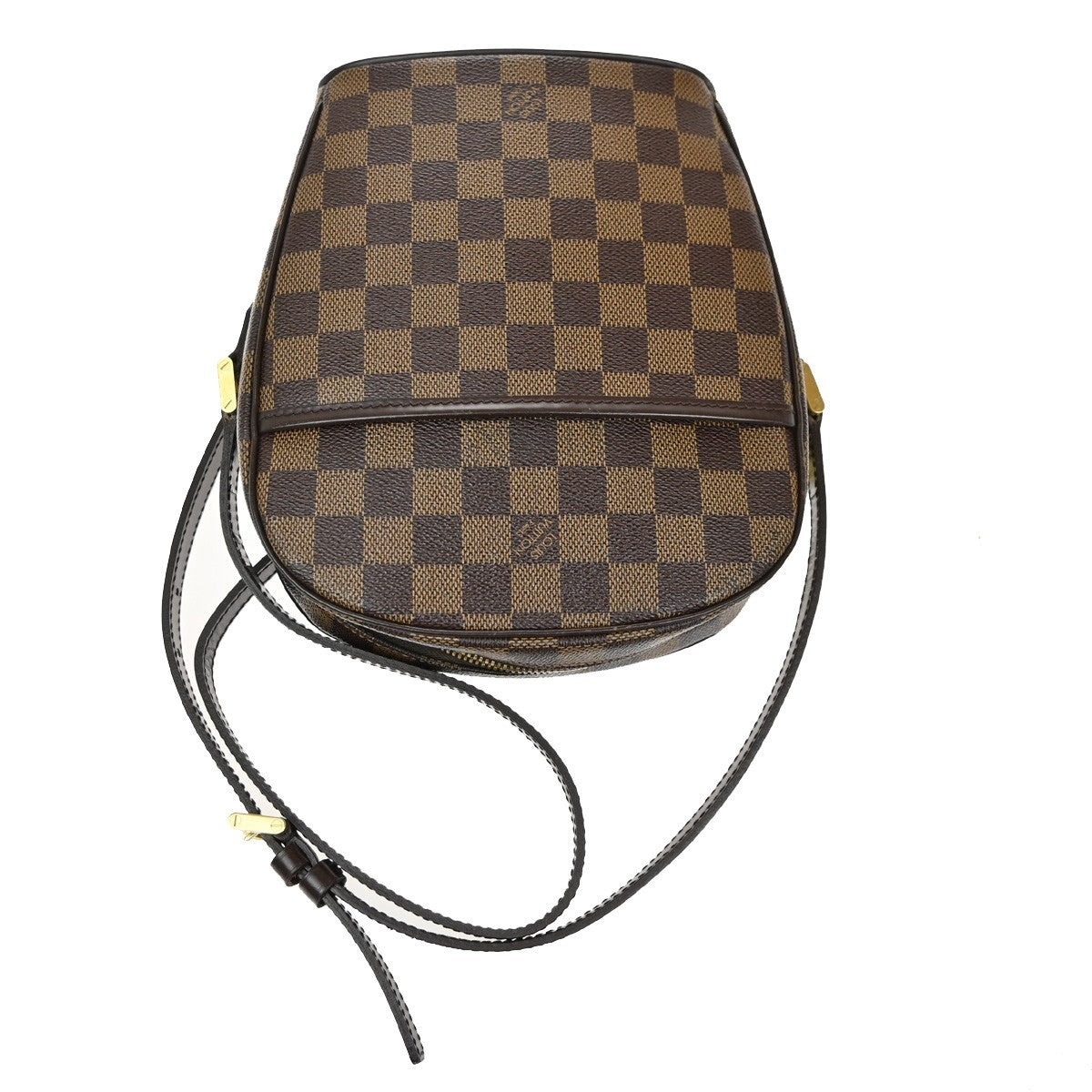 LOUIS VUITTON Ipanema PM Shoulder Bag Damier Ebene Leather Brown N51294 21KB771