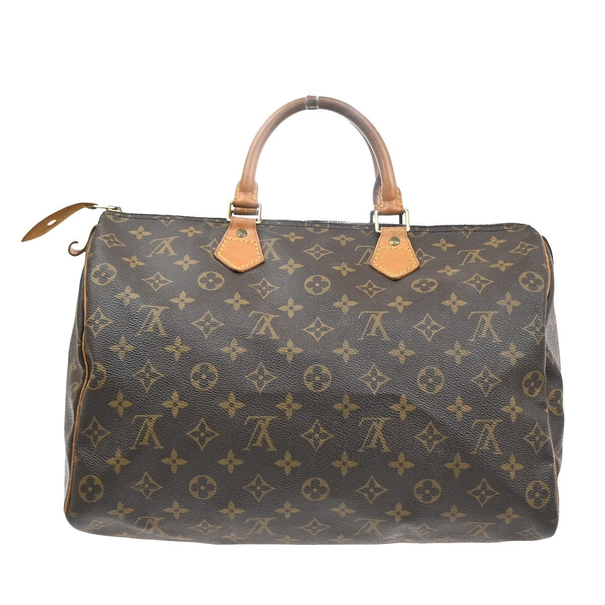 LOUIS VUITTON Speedy 35 Travel Hand Bag Monogram Leather Brown M41524 93SA112