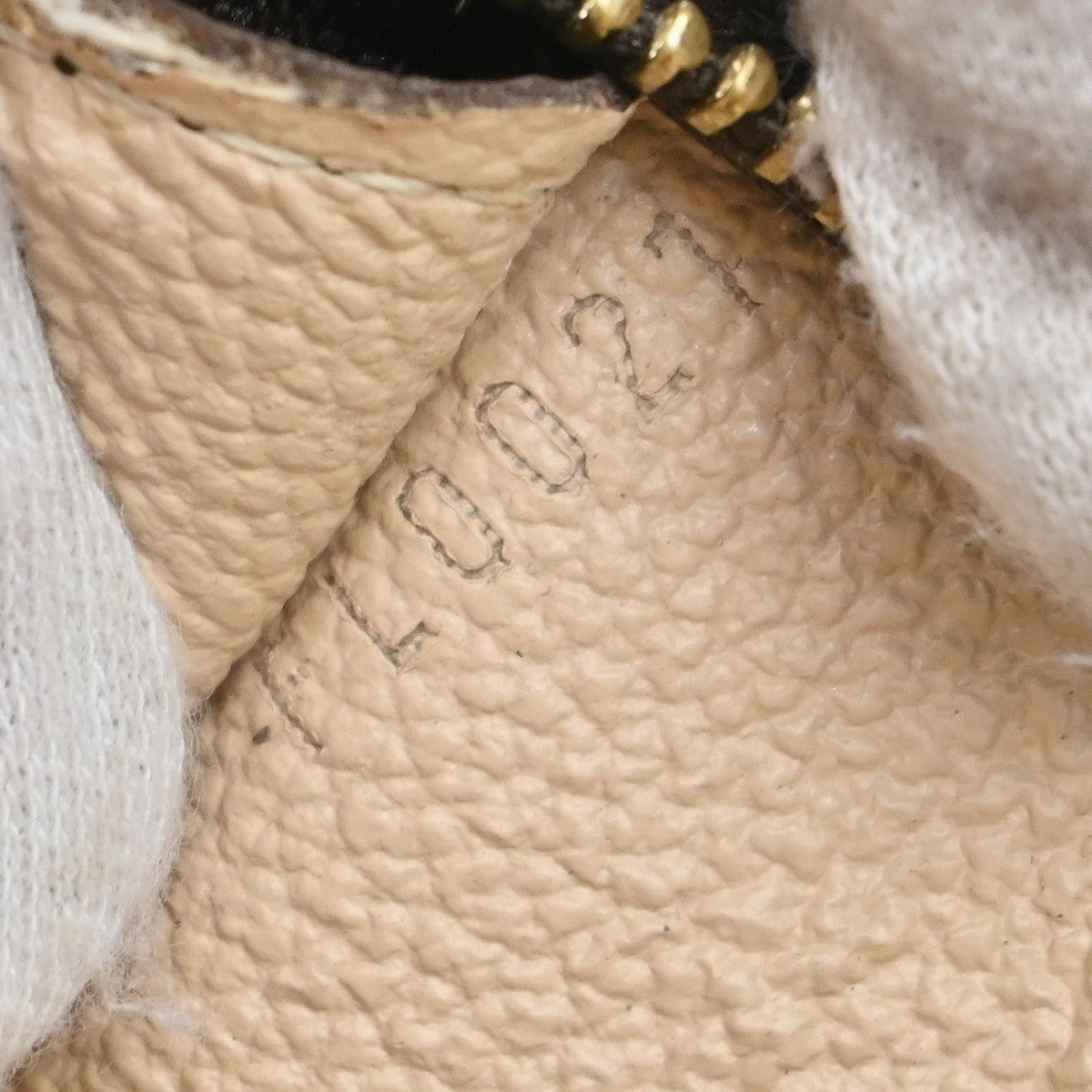 LOUIS VUITTON Logo BUCKET PM Pouch Bag Monogram Leather Brown France 60KP088
