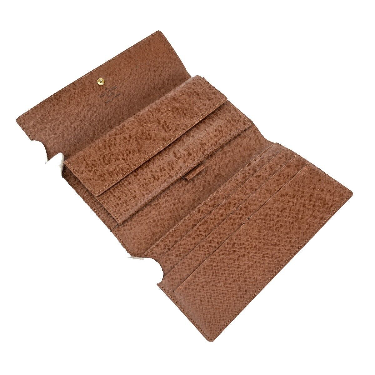 LOUIS VUITTON International Long Trifold Wallet Monogram Brown M61215 02EB176