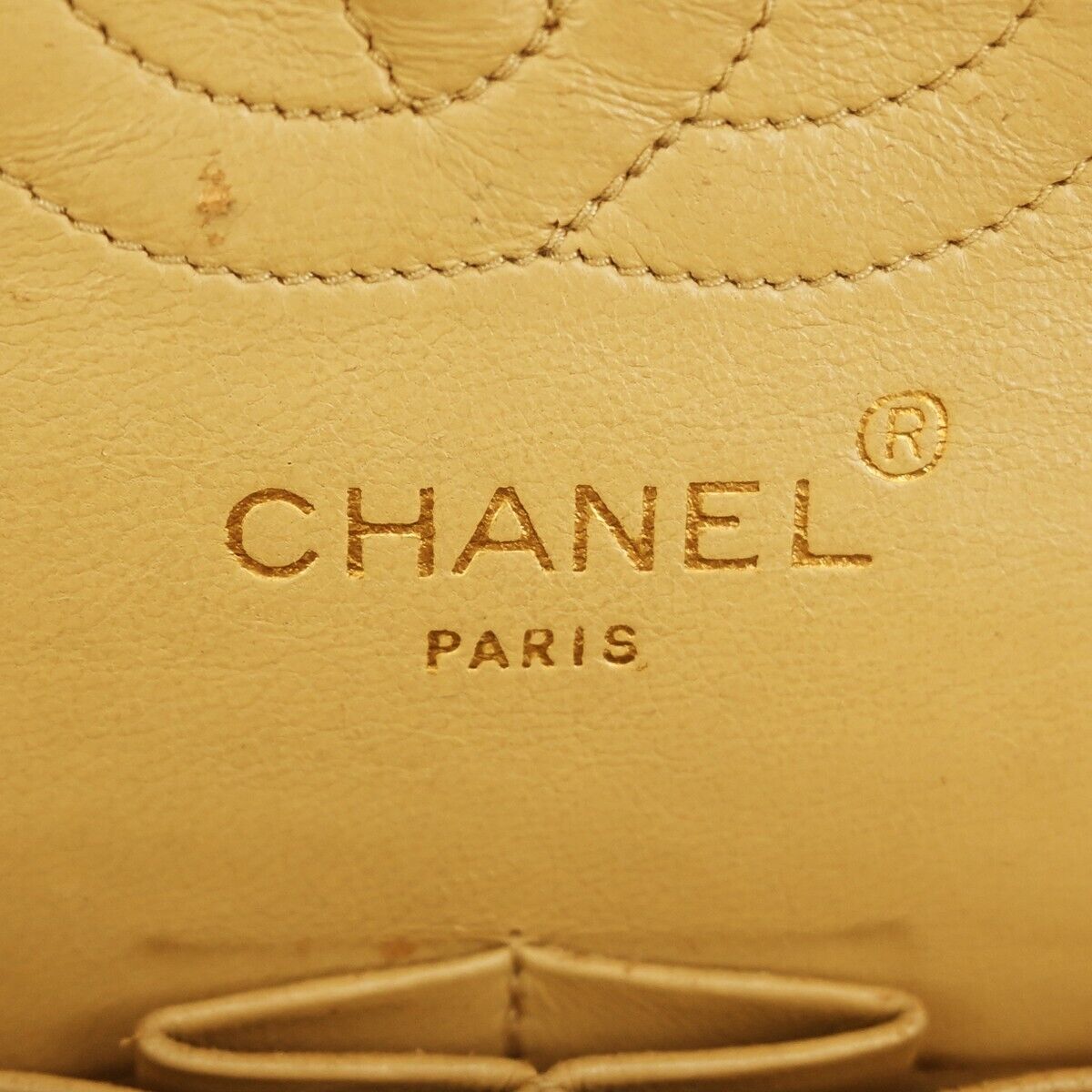 CHANEL CC Double Flap Paris Matelasse 23 Chain Shoulder Bag Leather BE 361RH385