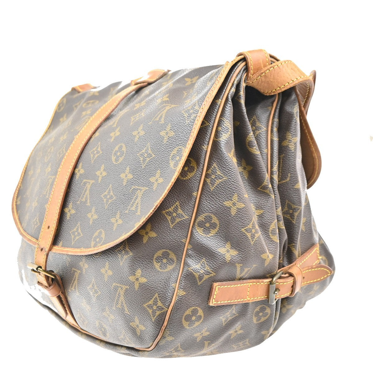 LOUIS VUITTON Saumur 35 Shoulder Bag Monogram Leather BN France M42254 31MA327