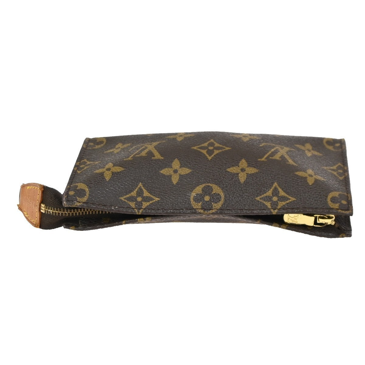 LOUIS VUITTON Logo BUCKET PM Pouch Clutch Bag Monogram Leather BN France 66KC744