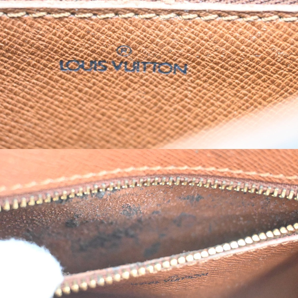 LOUIS VUITTON Saint Cloud MM Shoulder Bag Monogram Leather Brown M51243 31KP037
