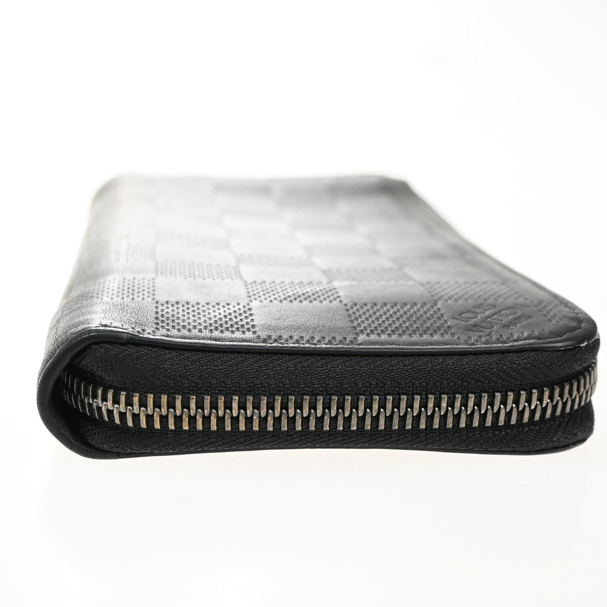 LOUIS VUITTON Zippy Wallet Vertical Damier Infini Leather Black N63548 68KB391