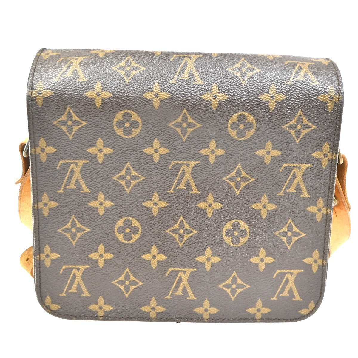 LOUIS VUITTON Cartouchiere MM Shoulder Bag Monogram Leather Brown M51253 32TA563
