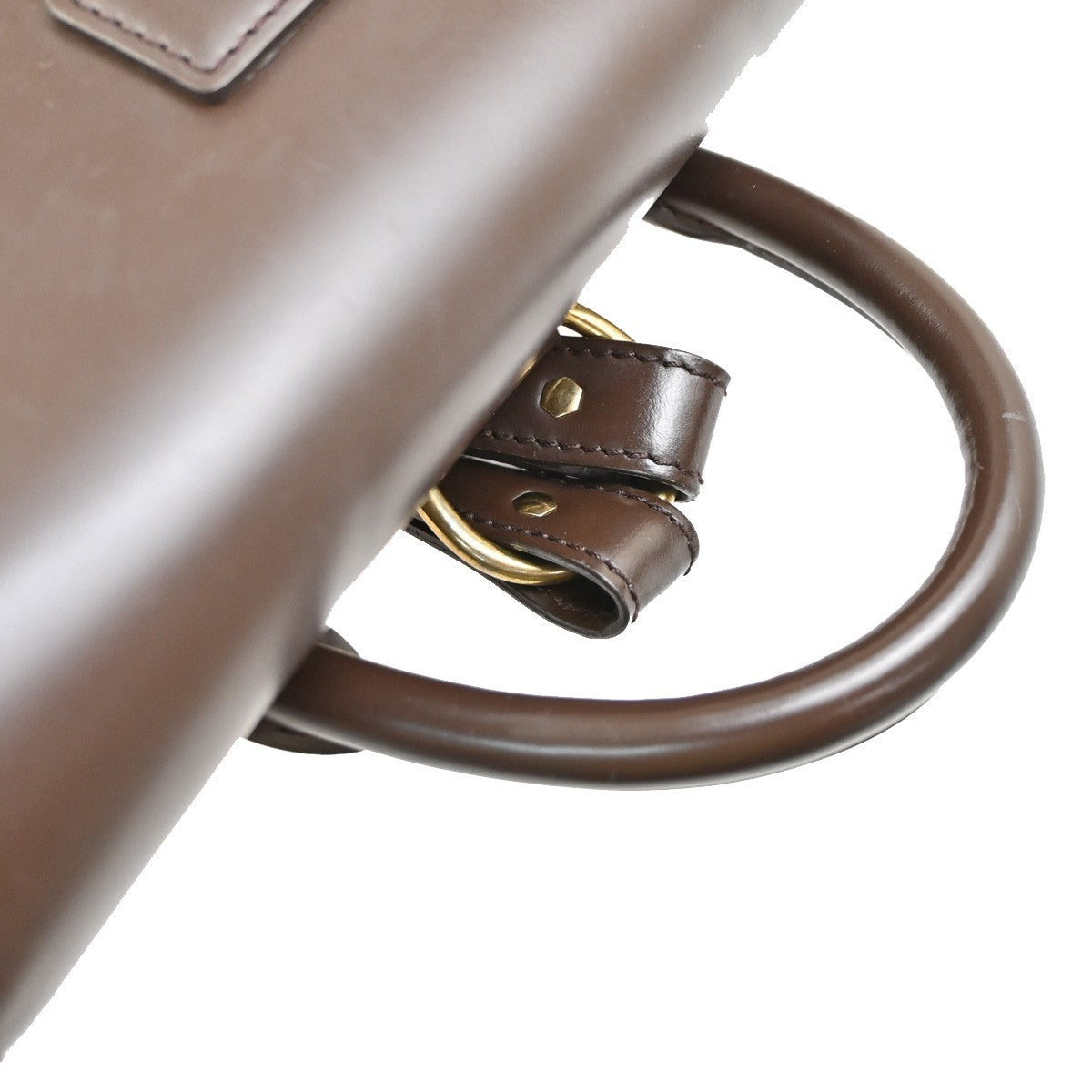 LOUIS VUITTON Logo Soho Backpack Bag Damier Ebene Leather Brown N51132 20SA057
