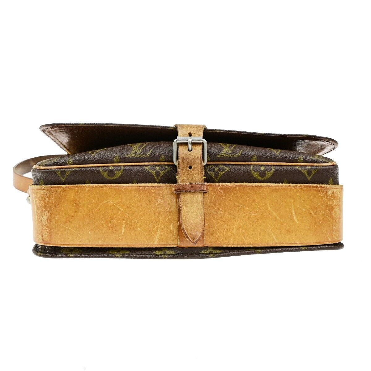 LOUIS VUITTON Cartouchiere GM Shoulder Bag Monogram Leather Brown M51252 60EE004