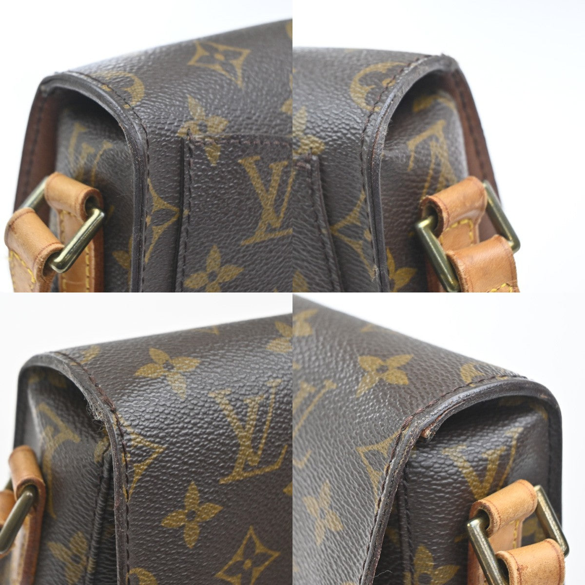 LOUIS VUITTON Mini Saint Cloud Shoulder Bag Monogram Leather BN M51244 32MA505