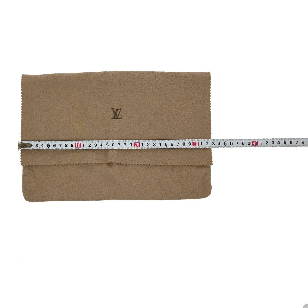 LOUIS VUITTON Logo 10 Set Dust Bag Drawstring Canvas Cotton Beige Brown 09FB551
