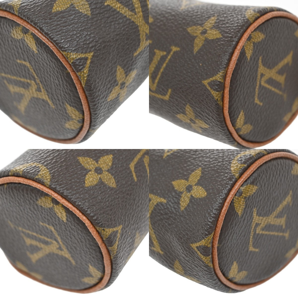 LOUIS VUITTON Pochette Papillon Hand Bag Monogram Leather Brown M51380 62EG018