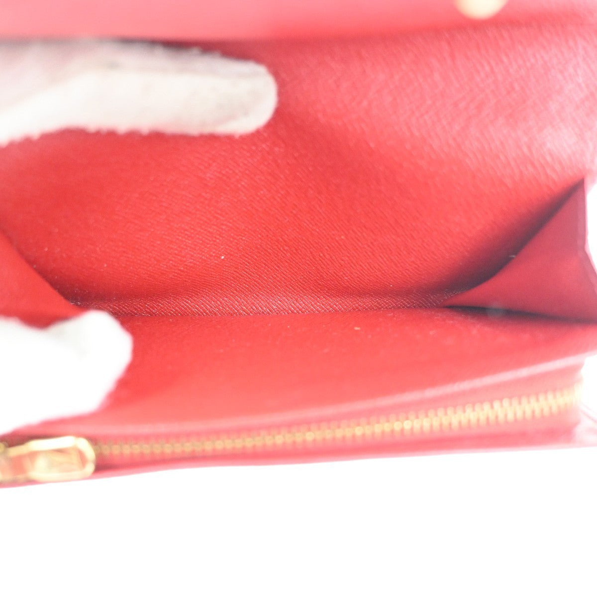 LOUIS VUITTON Porte Monnaie Billets Tresor Wallet Epi Leather Red M63507 07KC259