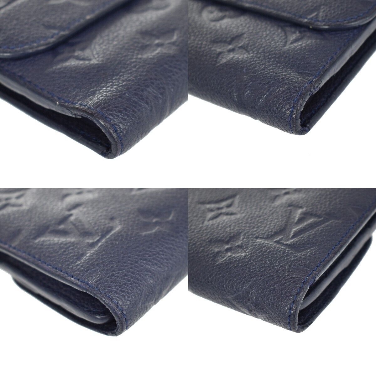 LOUIS VUITTON PorteFeuille Virtuose Wallet Empreinte Leather Blue M60586 36SH083