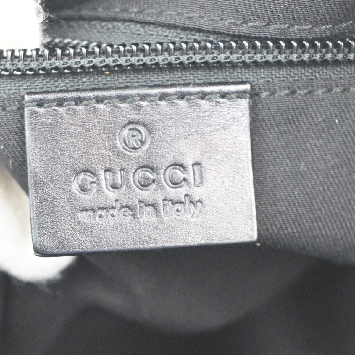 GUCCI Logo GG Pattern Crossbody Shoulder Bag Canvas Leather Black SHW 35KC704