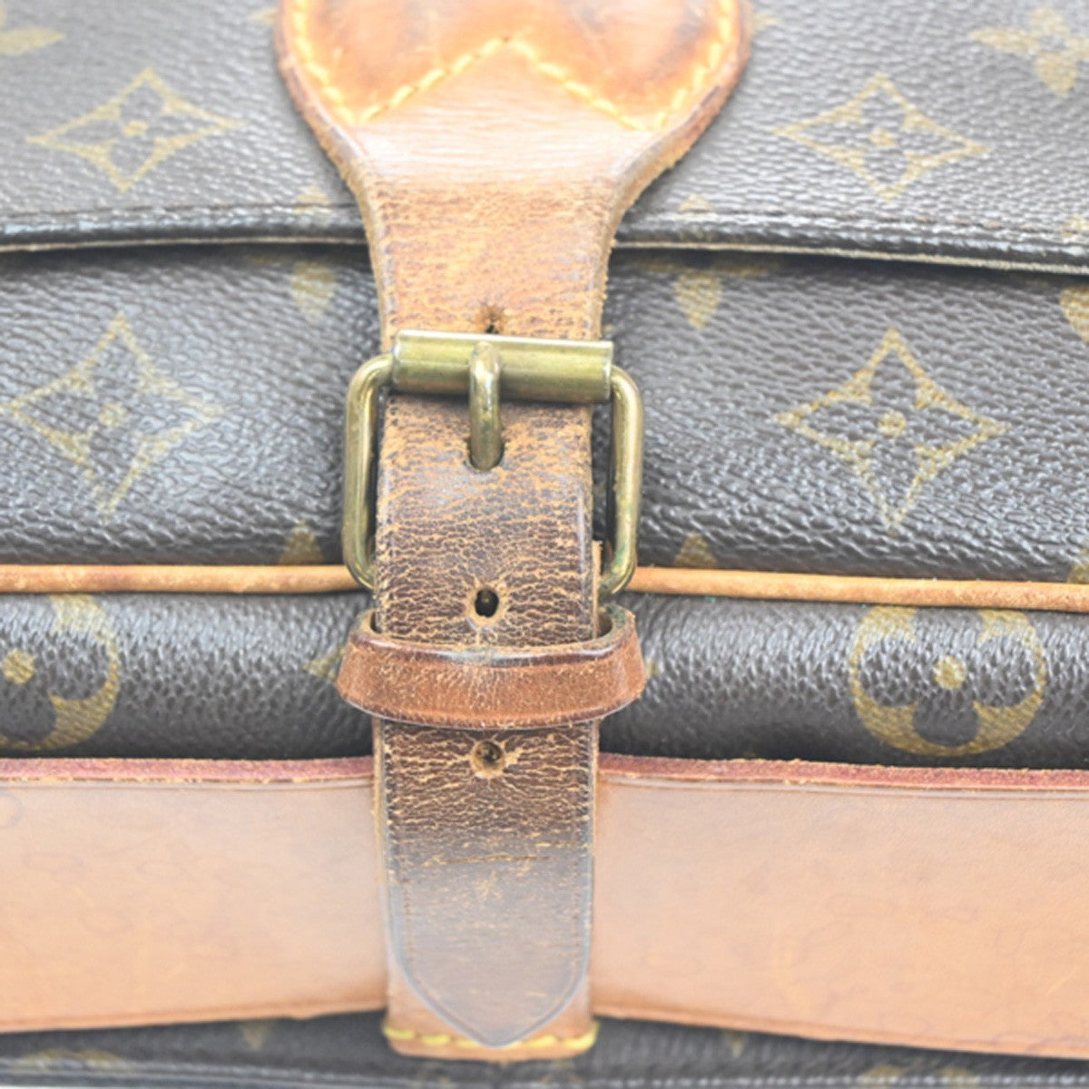 LOUIS VUITTON Cartouchiere GM Shoulder Bag Monogram Leather Brown M51252 69KC705