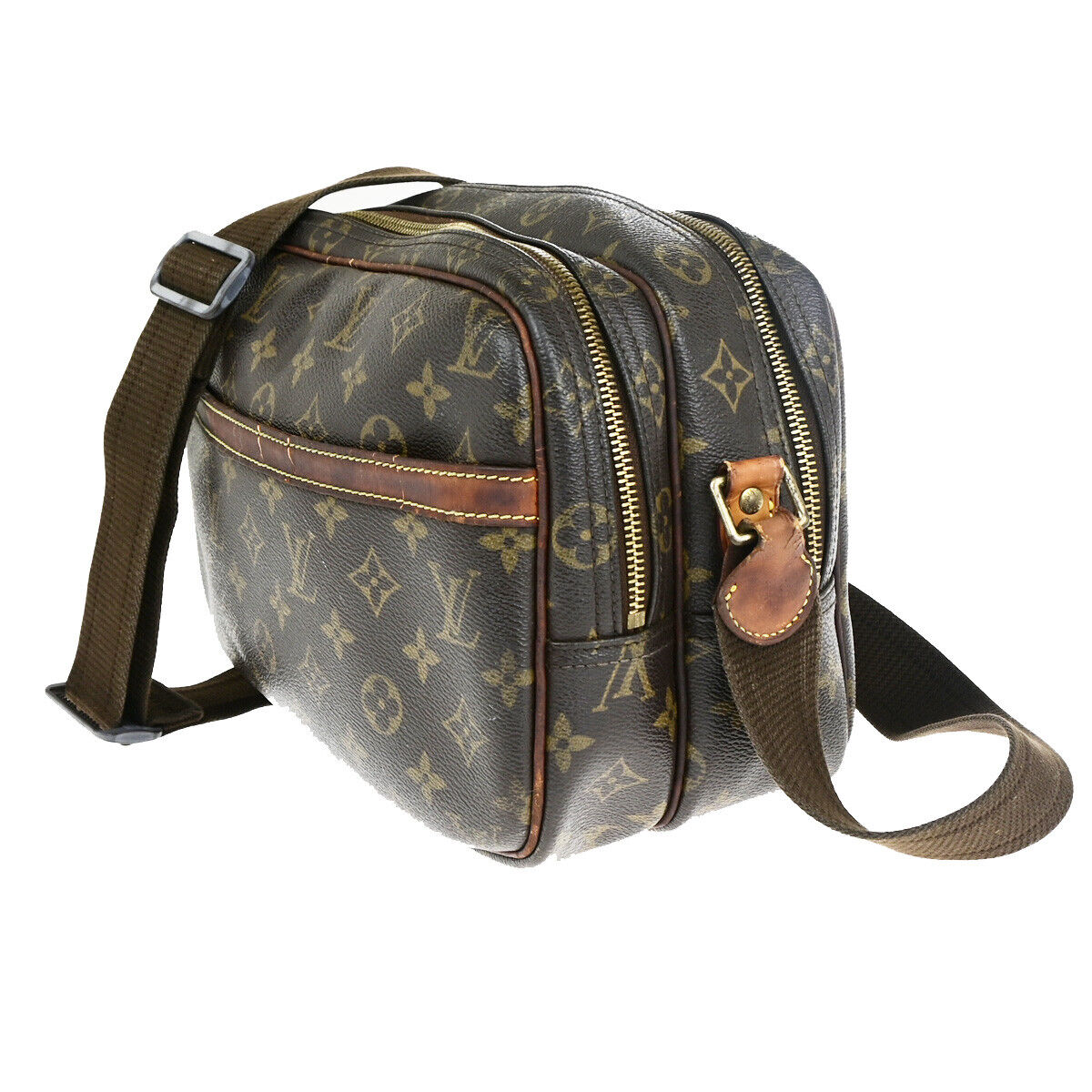 LOUIS VUITTON Reporter PM Crossbody Shoulder Bag Monogram Leather M45254 66YG514