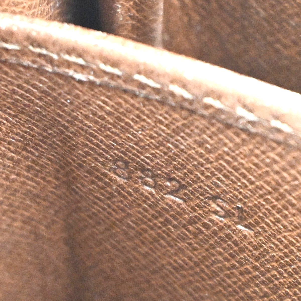 LOUIS VUITTON Cartouchiere MM Shoulder Bag Monogram Leather Brown M51253 32TA563
