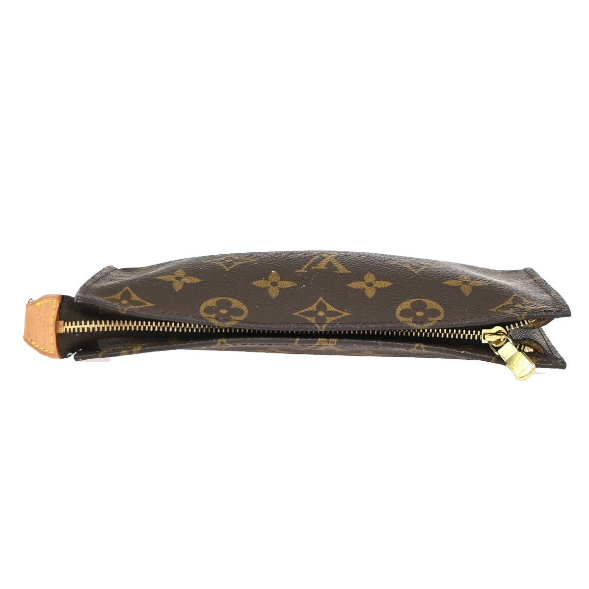 LOUIS VUITTON Logo BUCKET GM Pouch Clutch Bag Monogram Leather BN France 66KC743