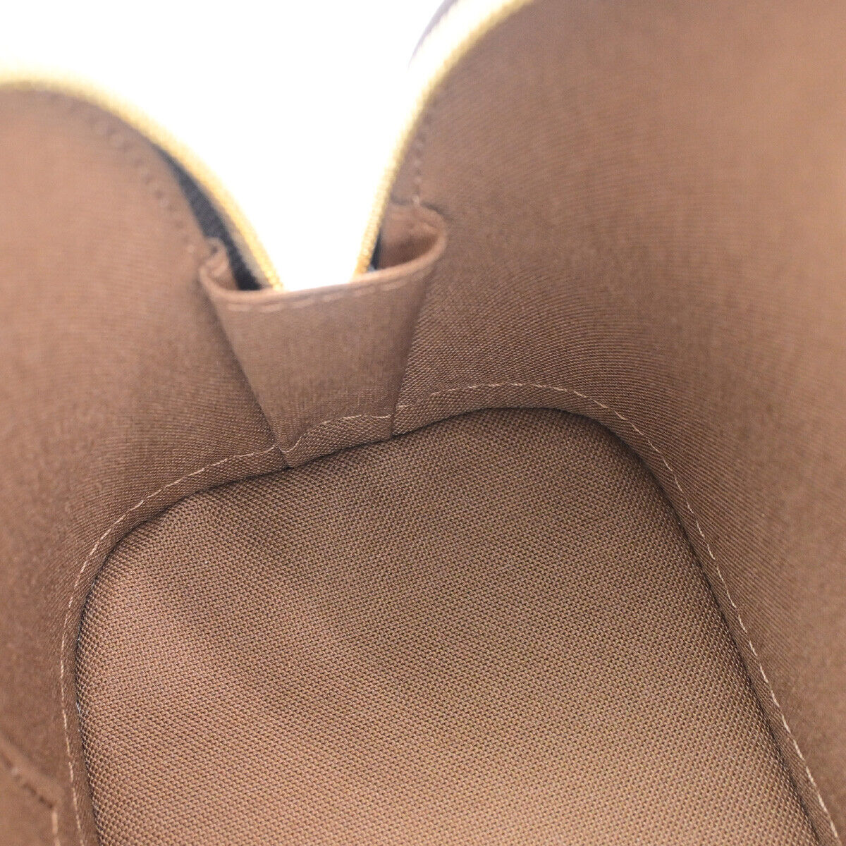 LOUIS VUITTON Alma BB 2Way Hand Bag Monogram Leather Brown Gold M53152 690RF198