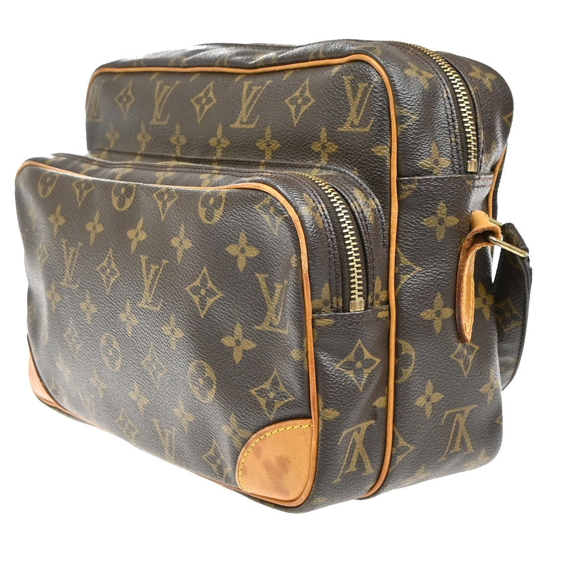 LOUIS VUITTON Nile Crossbody Shoulder Bag Monogram Leather Brown M45244 70SA024