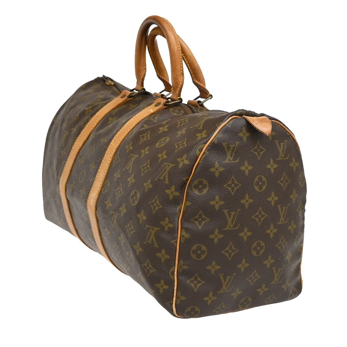 LOUIS VUITTON Keepall 45 Travel Hand Bag Monogram Leather Brown M41428 62AA092