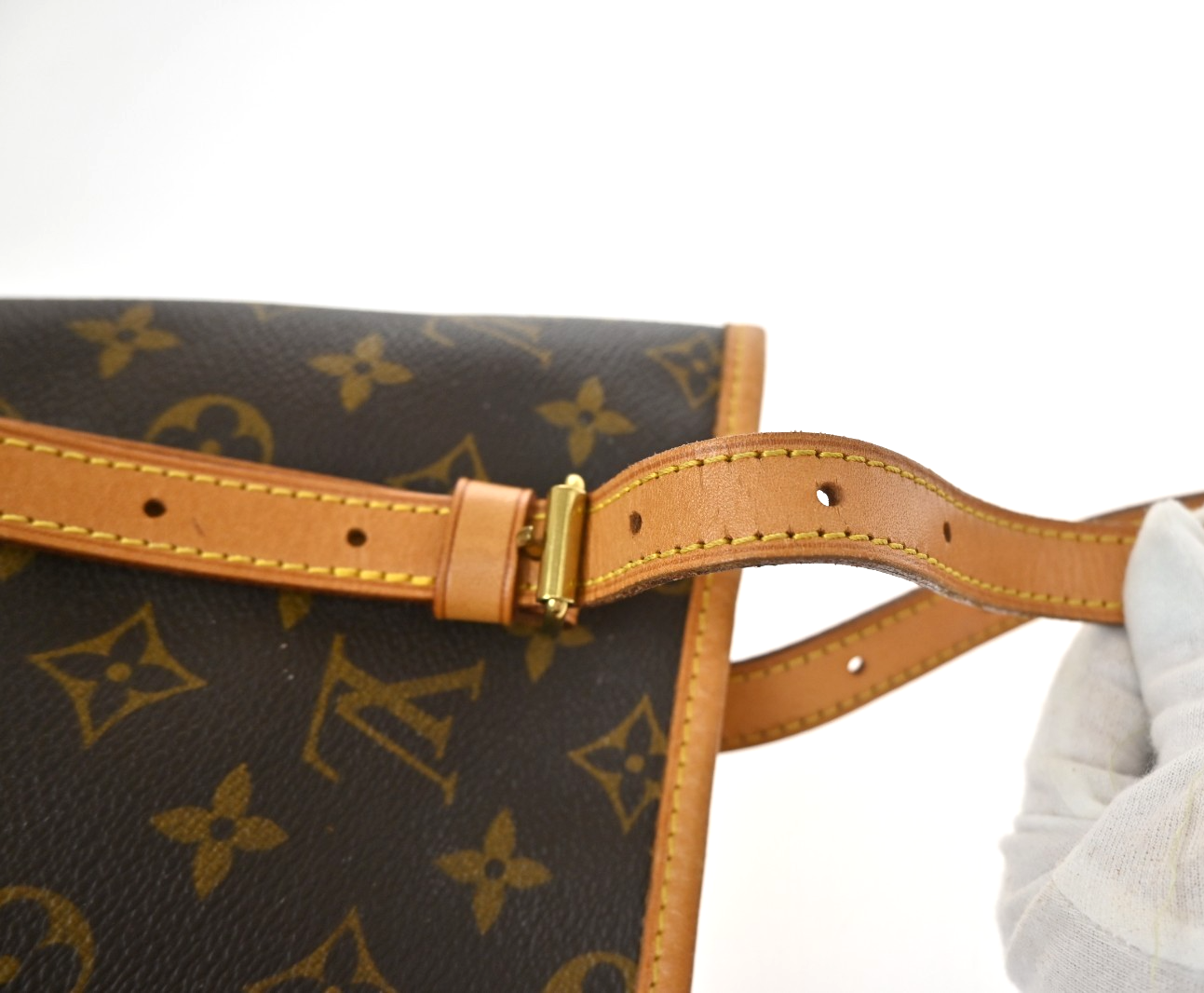 LOUIS VUITTON BUCKET GM Shoulder Tote Bag Monogram Leather USA M42236 31KD208