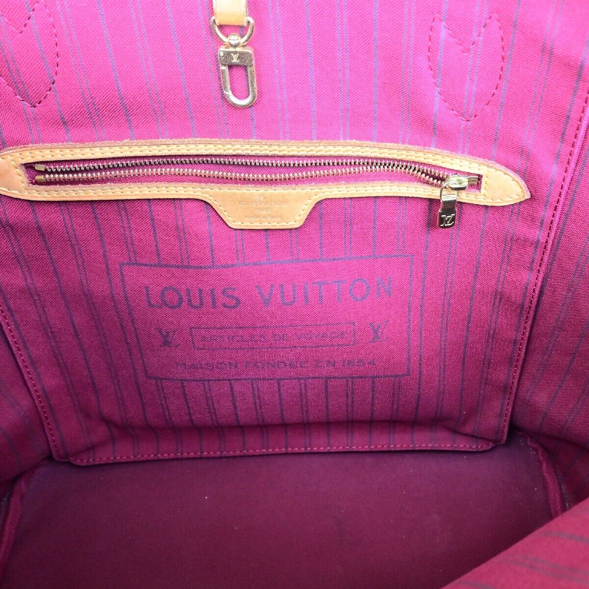 LOUIS VUITTON Neverfull MM Shoulder Tote Bag Monogram Leather BN M40996 607SJ445