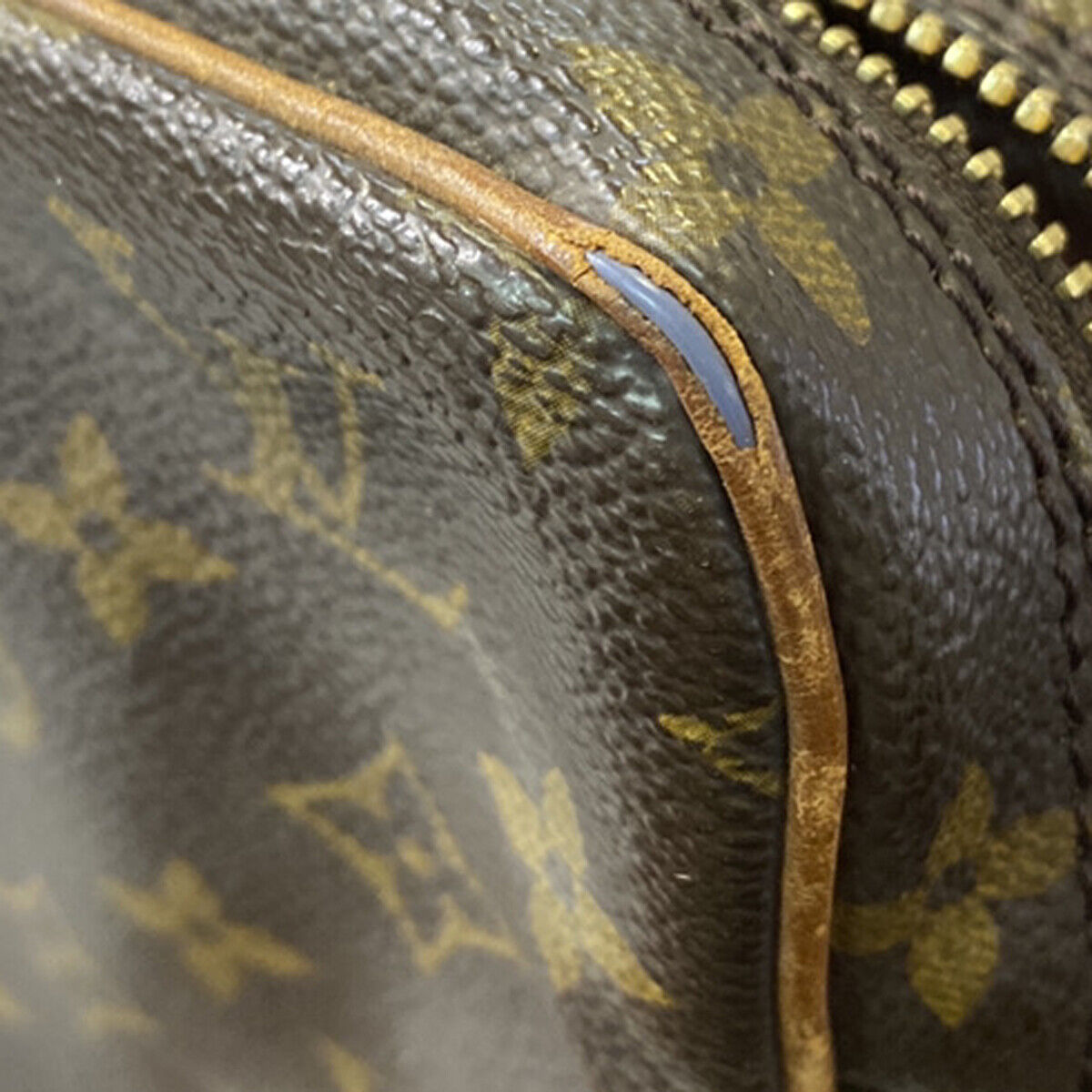 LOUIS VUITTON Danube Shoulder Bag Monogram Leather Brown France M45266 39YG596