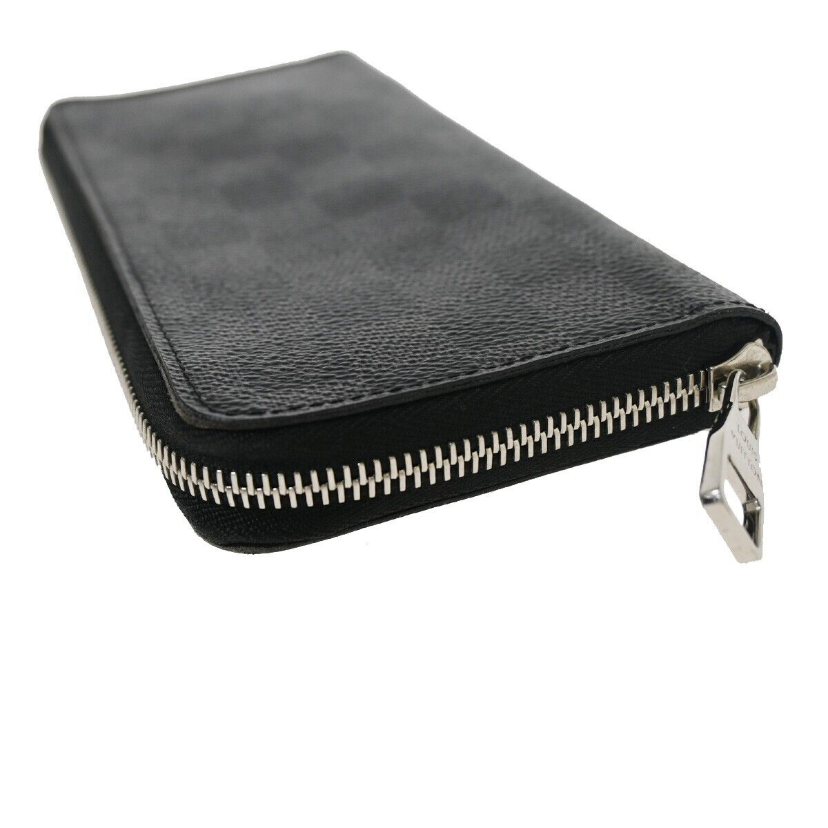 LOUIS VUITTON Long Zippy Wallet Vertical Damier Graphite Leather N63095 35GA563