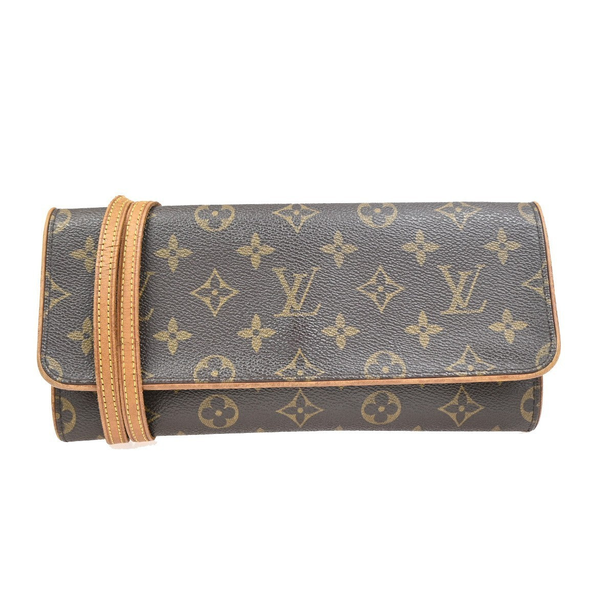 LOUIS VUITTON Pochette Twin GM 2Way Shoulder Bag Monogram Brown M51852 82CA664