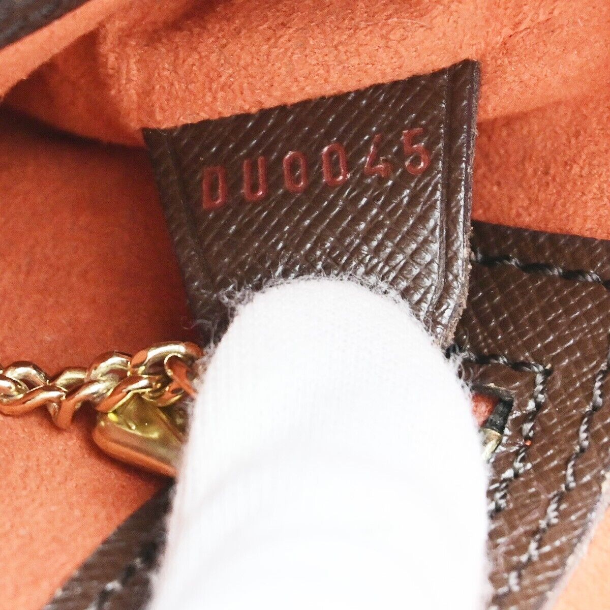 LOUIS VUITTON LV Marais Shoulder Bag Damier Ebene Leather Brown N42240 73ED847