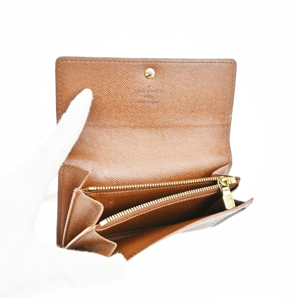 LOUIS VUITTON Porte Monnaie Zip Bifold Wallet Monogram BN M61735 01EE204