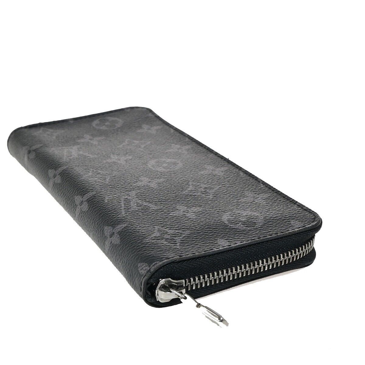LOUIS VUITTON Zippy Wallet Vertical Monogram Eclipse Leather BK M62295 81FA615