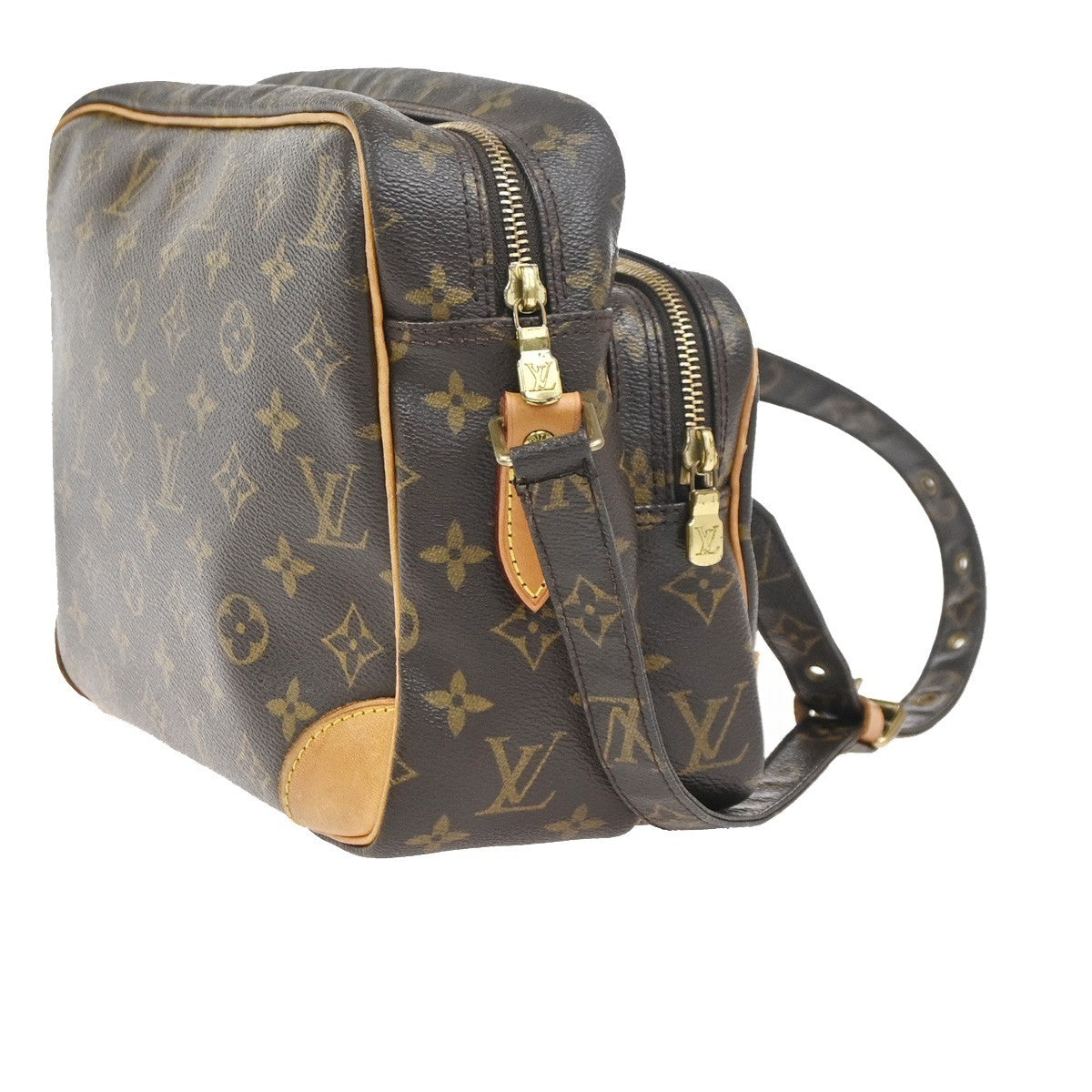 LOUIS VUITTON Nile Crossbody Shoulder Bag Monogram Leather Brown M45244 70KC827