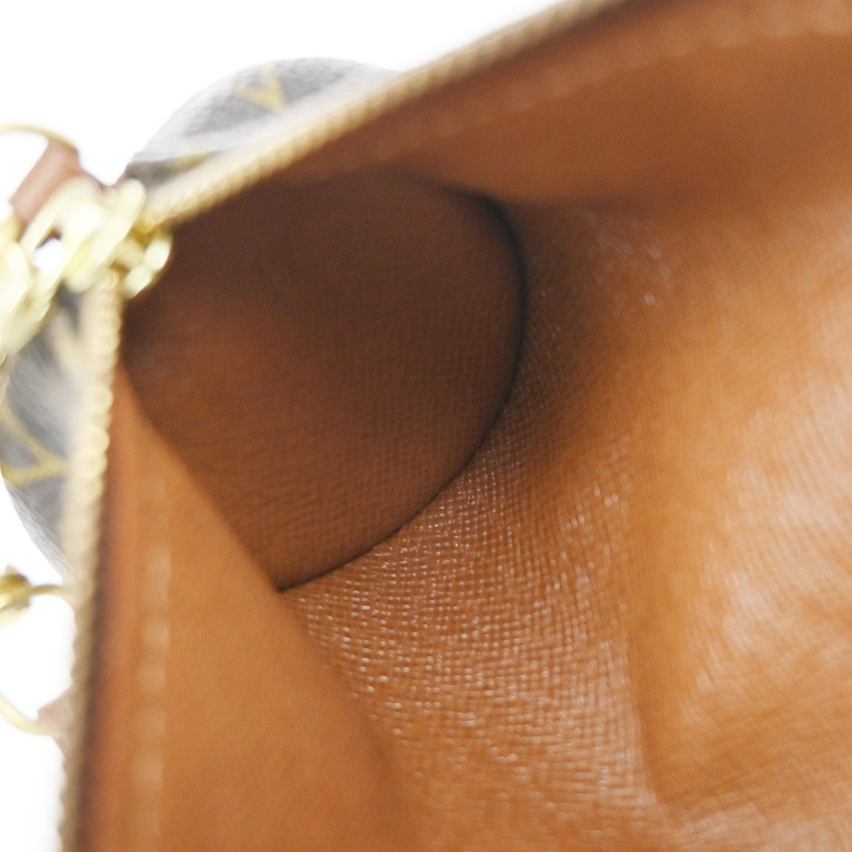 LOUIS VUITTON Pochette Papillon Hand Bag Monogram Leather Brown M51380 62EG018