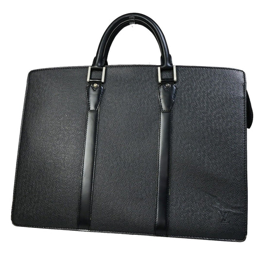 LOUIS VUITTON Porte Documents Lozan Briefcase Hand Bag Taiga BK M30052 61EC575