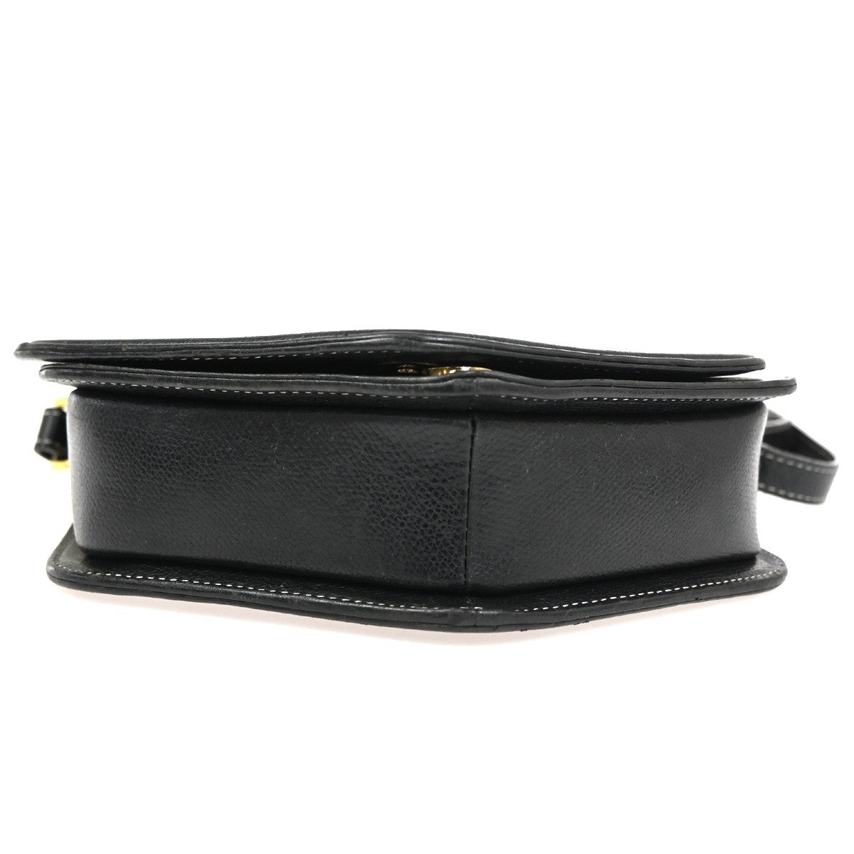 YVES SAINT LAURENT  Cassandra Shoulder Crossbody Bag Leather Black GHW 30TA582
