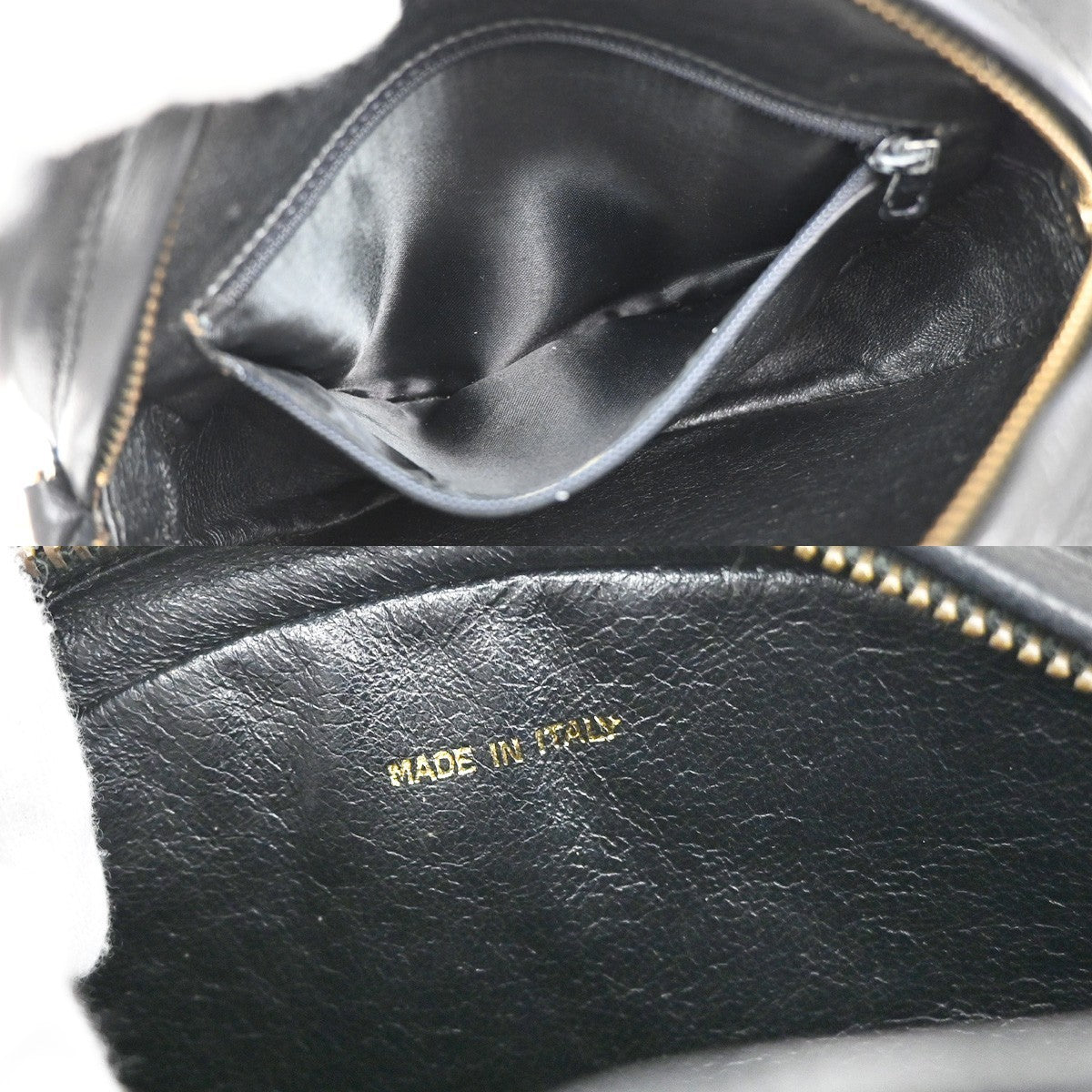 CHANEL CC Logo Tassel Oval Chain Shoulder Bag Leather Black GHW Vintage 395RL384