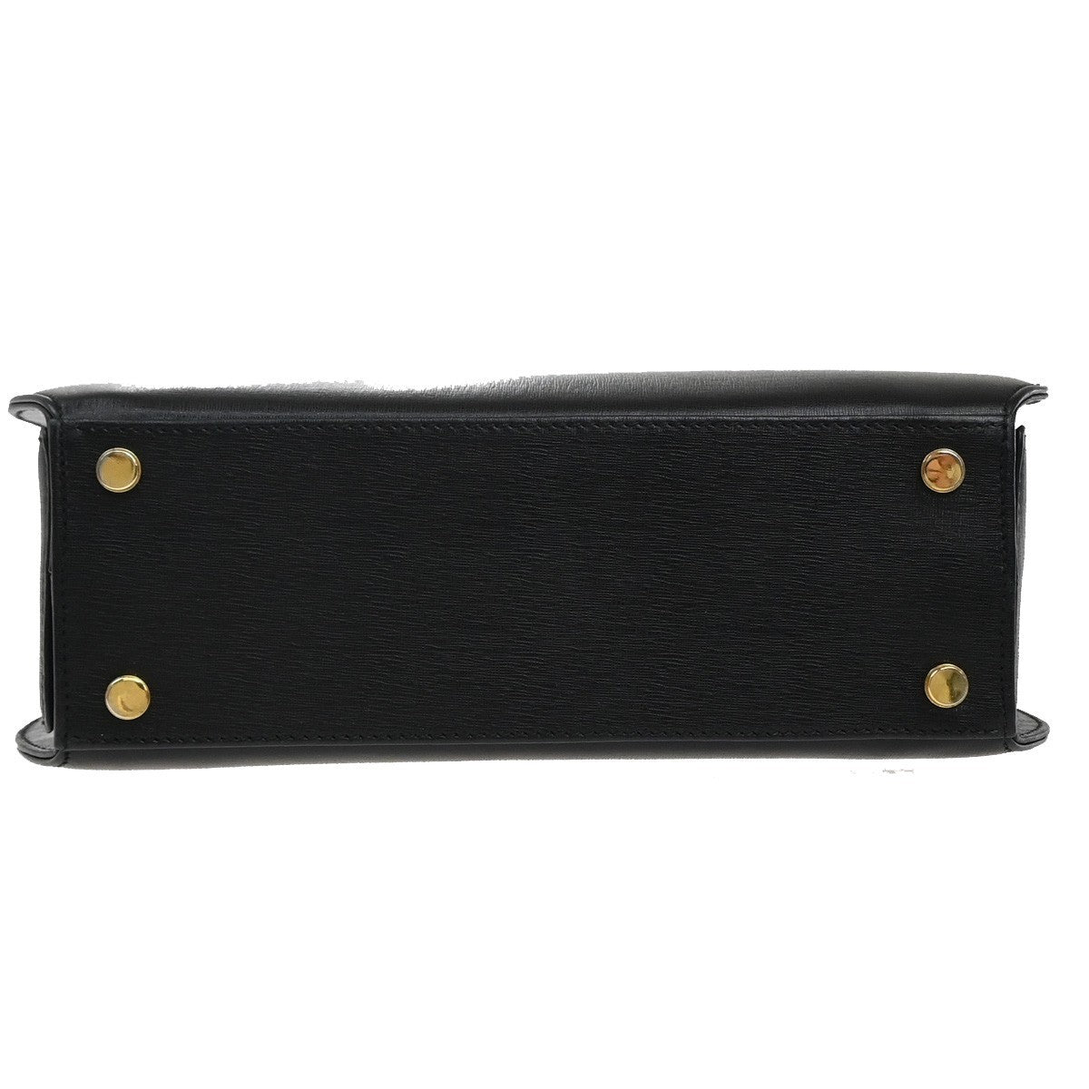 SALVATORE FERRAGAMO Gancini 2Way Shoulder Hand Bag Leather Black GHW 68KP367