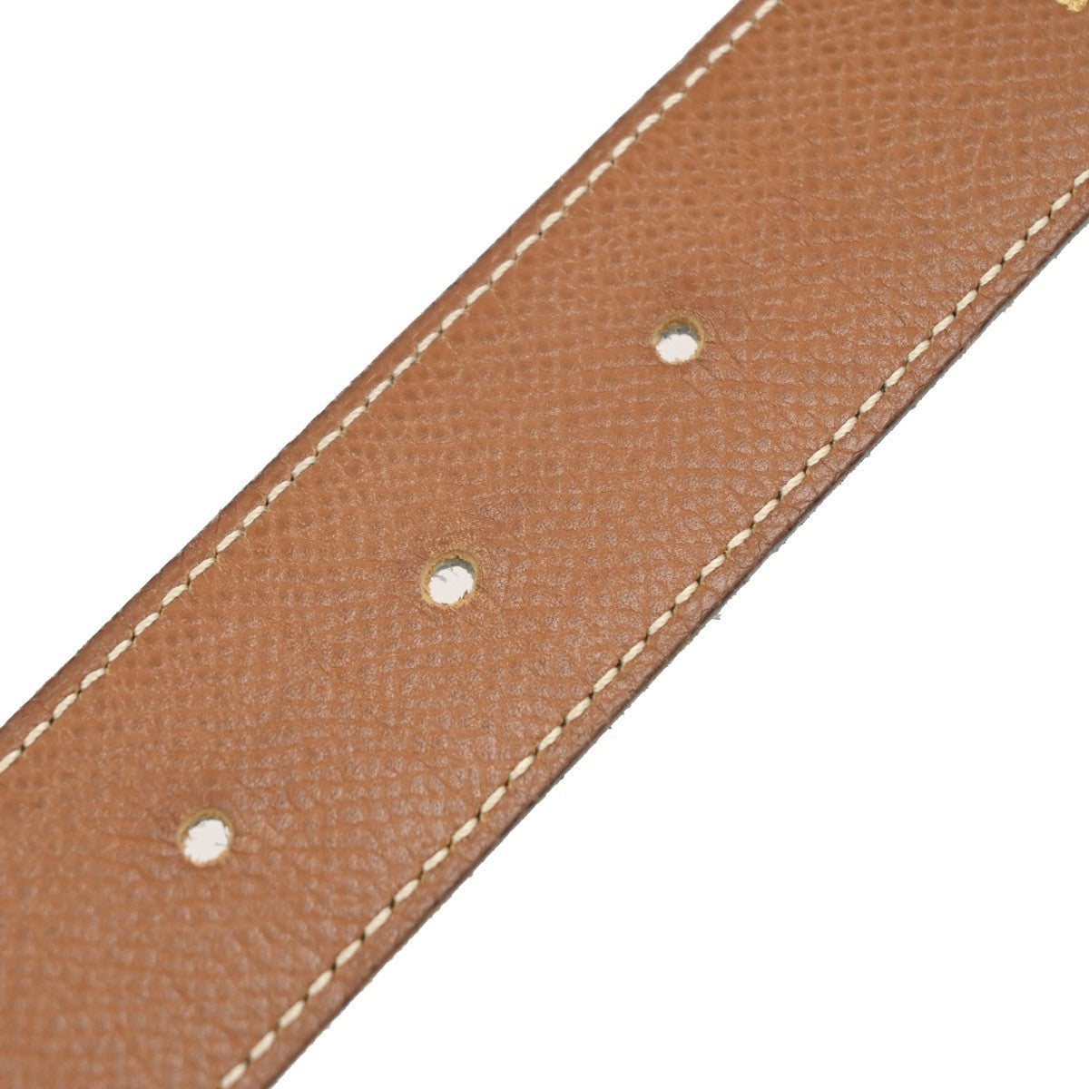HERMES Logo Constant Reversible Buckle Belt Size 70 Leather Black BN GHW 82RL951