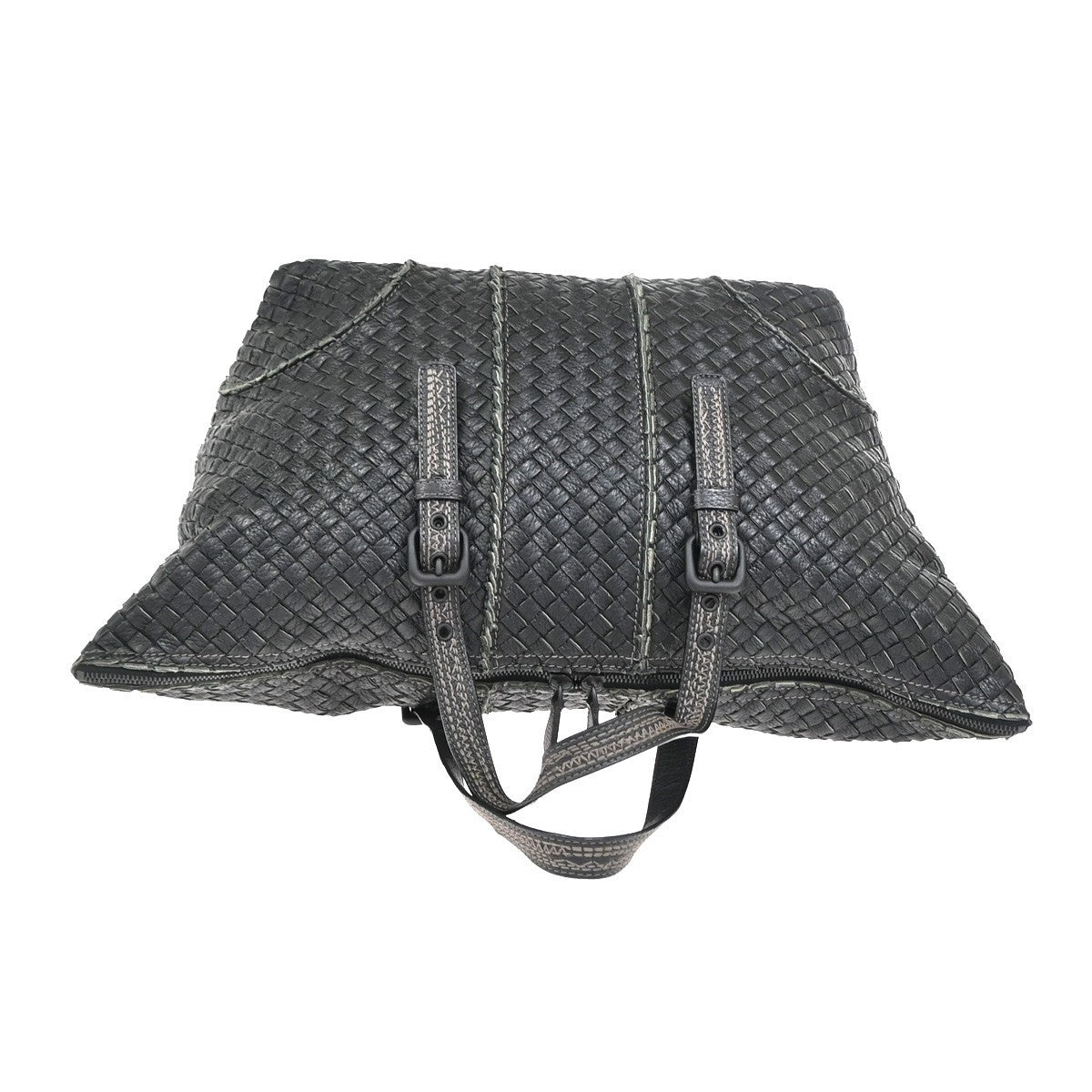BOTTEGA VENETA Logo Intrecciato Shoulder Bag Vivo Cervo Leather Italy 46YJ055