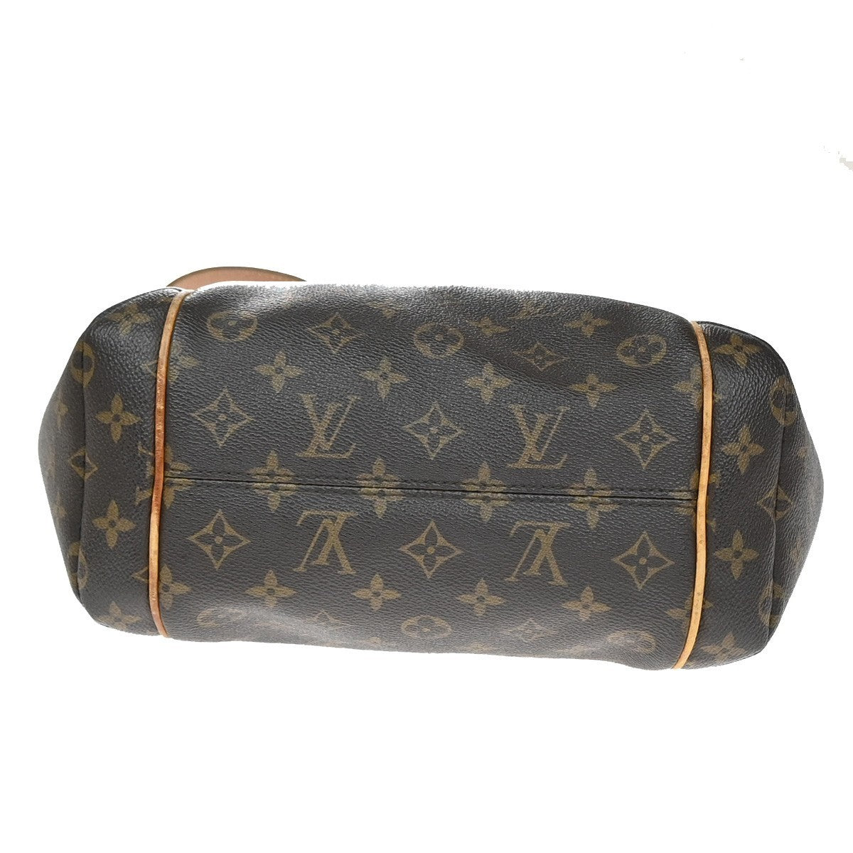 LOUIS VUITTON Logo Totally PM Shoulder Bag Monogram Leather Brown M56688 99YJ098