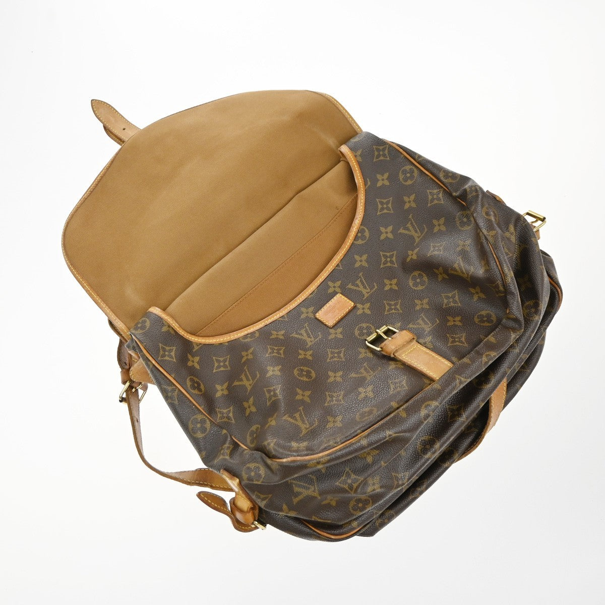 LOUIS VUITTON Saumur 35 Shoulder Bag Monogram Leather BN France M42254 82EG371