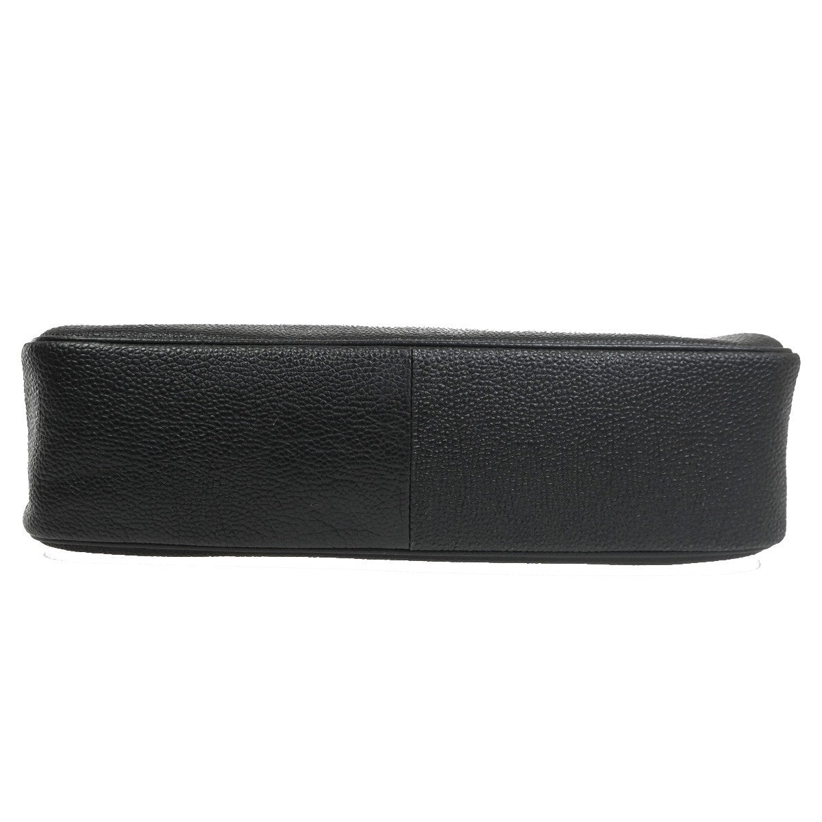 YVES SAINT LAURENT Logo YSL Flap Shoulder Crossbody Bag Leather Black 37MA149