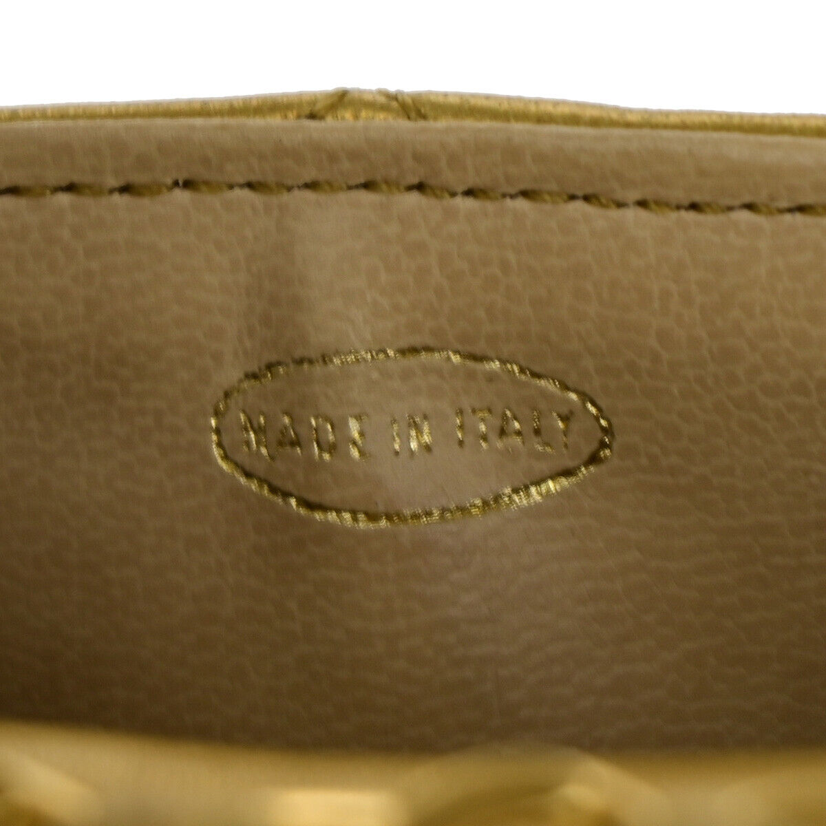 CHANEL CC Mini Matelasse Chain Hand Bag Belt Charm Leather Gold Vintage 330LC510