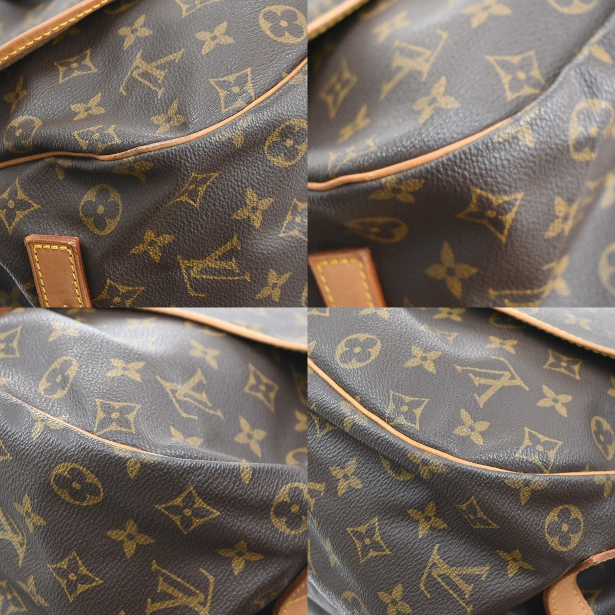 LOUIS VUITTON Saumur 35 Shoulder Bag Monogram Leather BN France M42254 76SA150