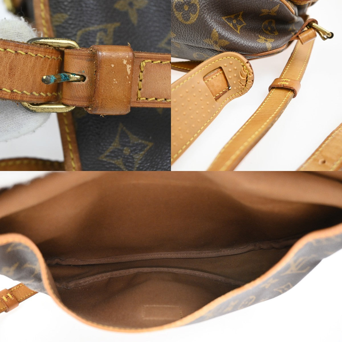 LOUIS VUITTON Logo Saumur 30 Shoulder Bag Monogram Leather BN M42256 30CA903