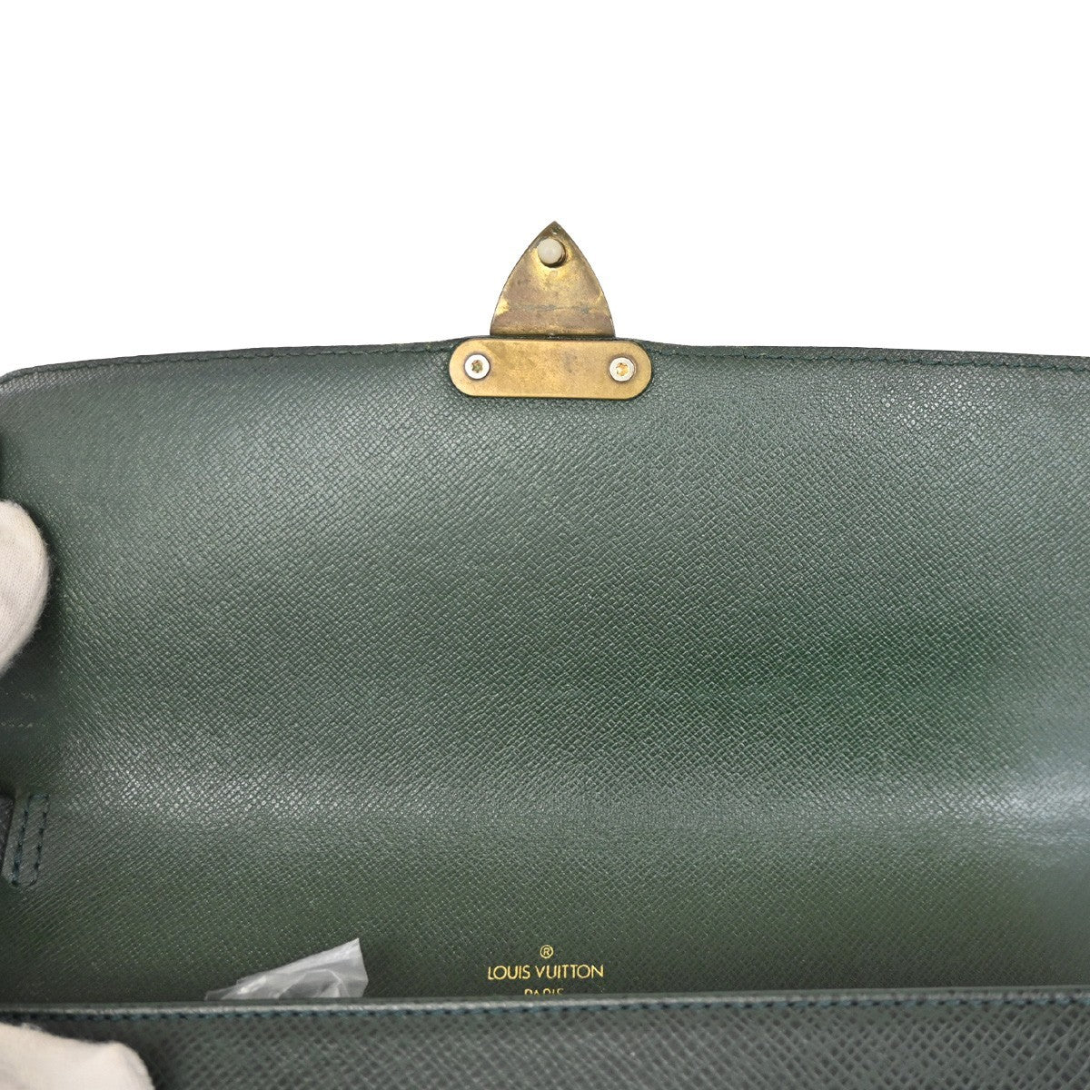 LOUIS VUITTON Pochette Kourad Clutch Hand Bag Taiga Leather GN M30194 07KC314