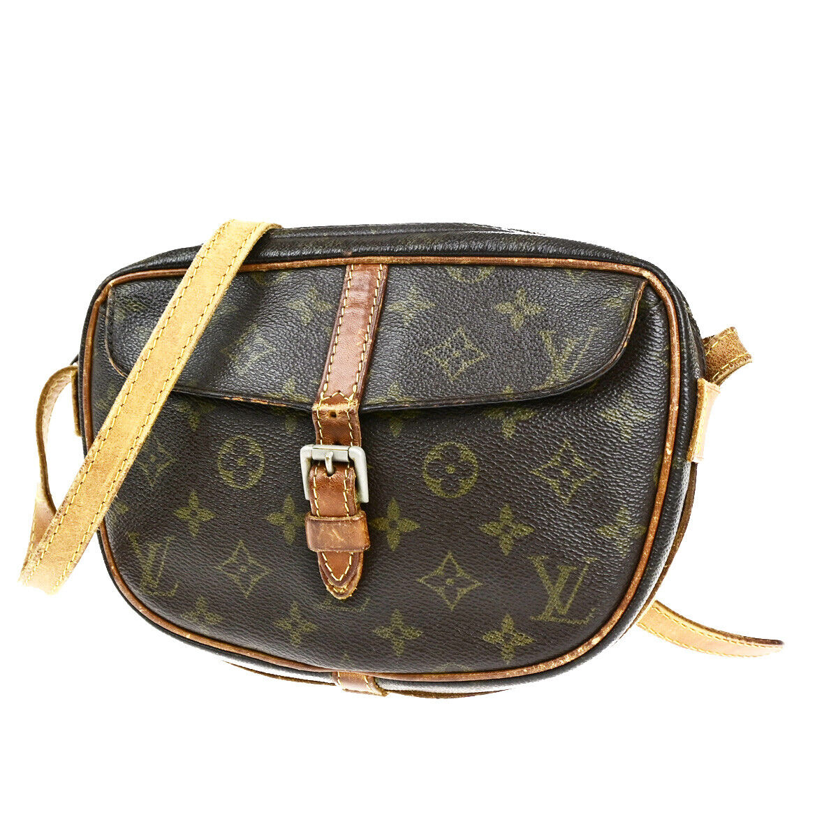 LOUIS VUITTON Jeune Fille PM Shoulder Bag Monogram Leather Brown M51227 67SJ522