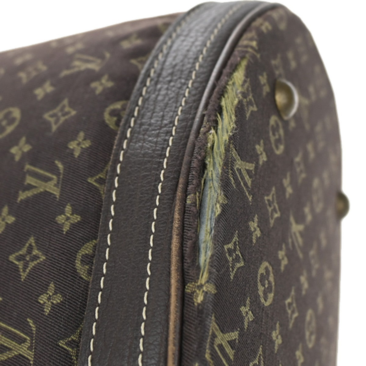 LOUIS VUITTON BUCKET PM Shoulder Tote Bag Monogram Mini Lin Brown M95226 67KP103